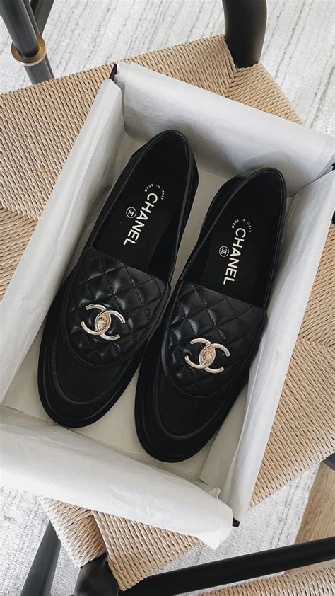 chanel quilted flap loafers|Chanel moccasin loafer.